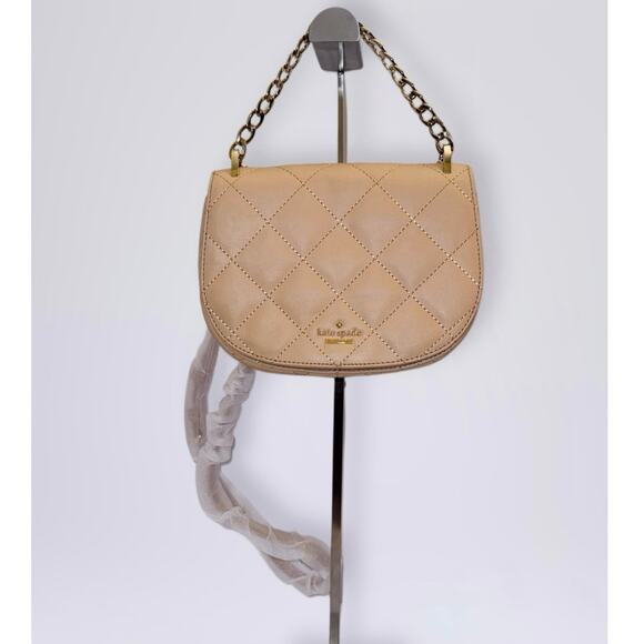 Kate Spade Emerson Place Rita Quilted Crossbody in Cashew Beige - Picture 4 of 16